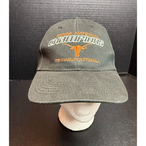 Texas Longhorns Hat 2005 Football National Champions Black StrapBack Headmaster
